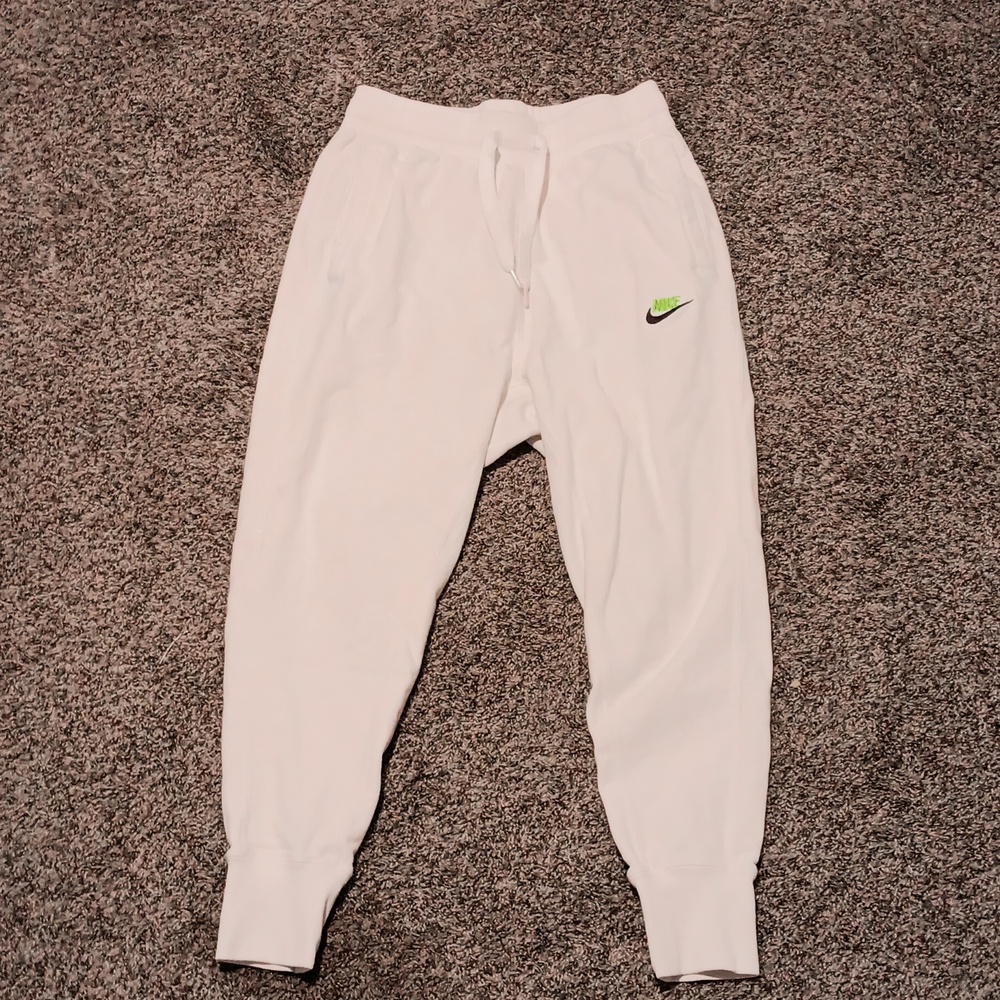 Nike Sportswear Classic White Fleece Joggers